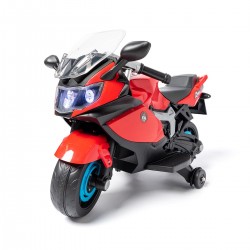 Moto électrique pour Enfants BMW Rouge avec USB/carte TF-SD/AUX