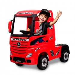 Voitures électriques pour enfants batterie 6v 12v 24v 36v télécommande pass cheer Mercedes Actros 12v