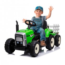 Voitures électriques pour enfants batterie 6v 12v 24v 36v télécommande pass cheer Tracteur ATAA Ceres avec remorque