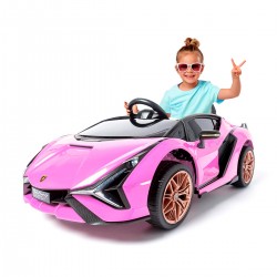 Voitures électriques pour enfants batterie 6v 12v 24v 36v télécommande pass cheer Lamborghini Sian edition 12V