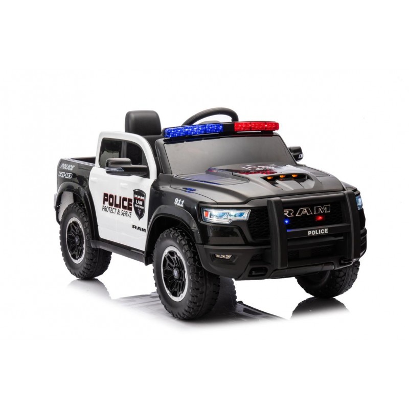 Voitures électriques pour enfants batterie 6v 12v 24v 36v télécommande pass cheer Voiture de police RAM 1500 RHO 24V