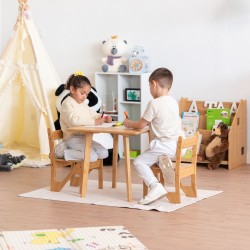 Set Mesa y Sillas de Bambu Nature