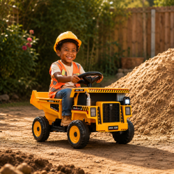 Voitures électriques pour enfants batterie 6v 12v 24v 36v télécommande pass cheer Camion benne ATAA Sand 12V