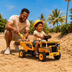 Voitures électriques pour enfants batterie 6v 12v 24v 36v télécommande pass cheer Camion benne ATAA Sand 12V