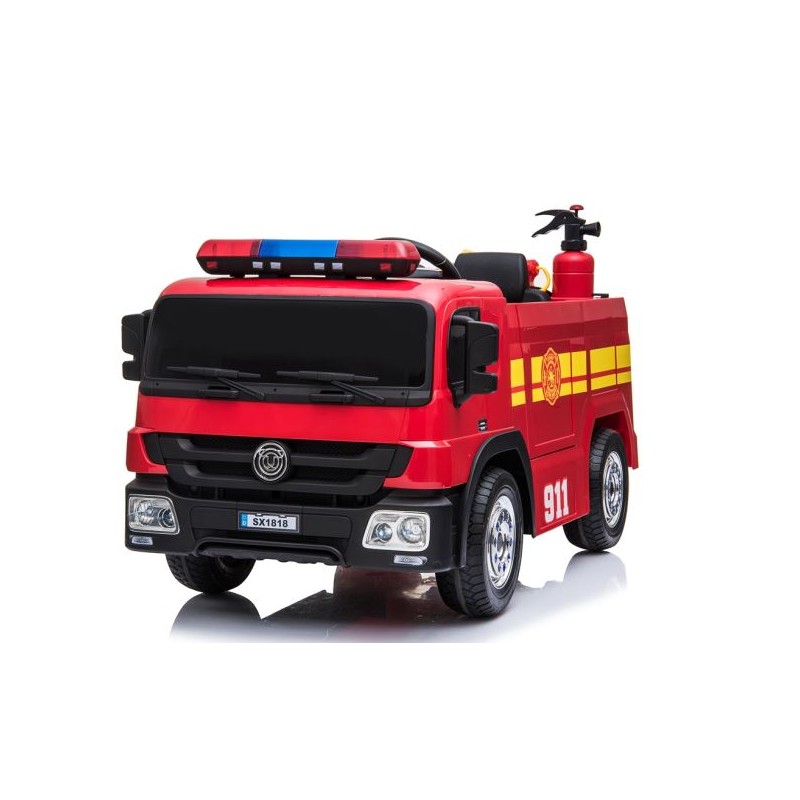 Camion de pompier électrique 6v pour les enfants à partir de 3 ans