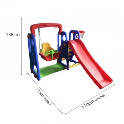Tapis trampolines toboggans cuisines pour enfants Parc pour enfants 3 en 1