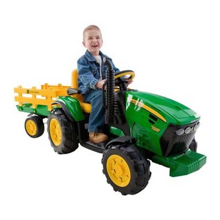 Tracteur John Deere 12v-tracteur électronique enfants sur batterie