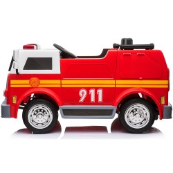 Voitures électriques pour enfants batterie 6v 12v 24v 36v télécommande pass cheer Camion de pompier biplace RESCUE
