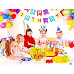 Tapis trampolines toboggans cuisines pour enfants Couronne d'anniversaire avec chiffres interchangeables